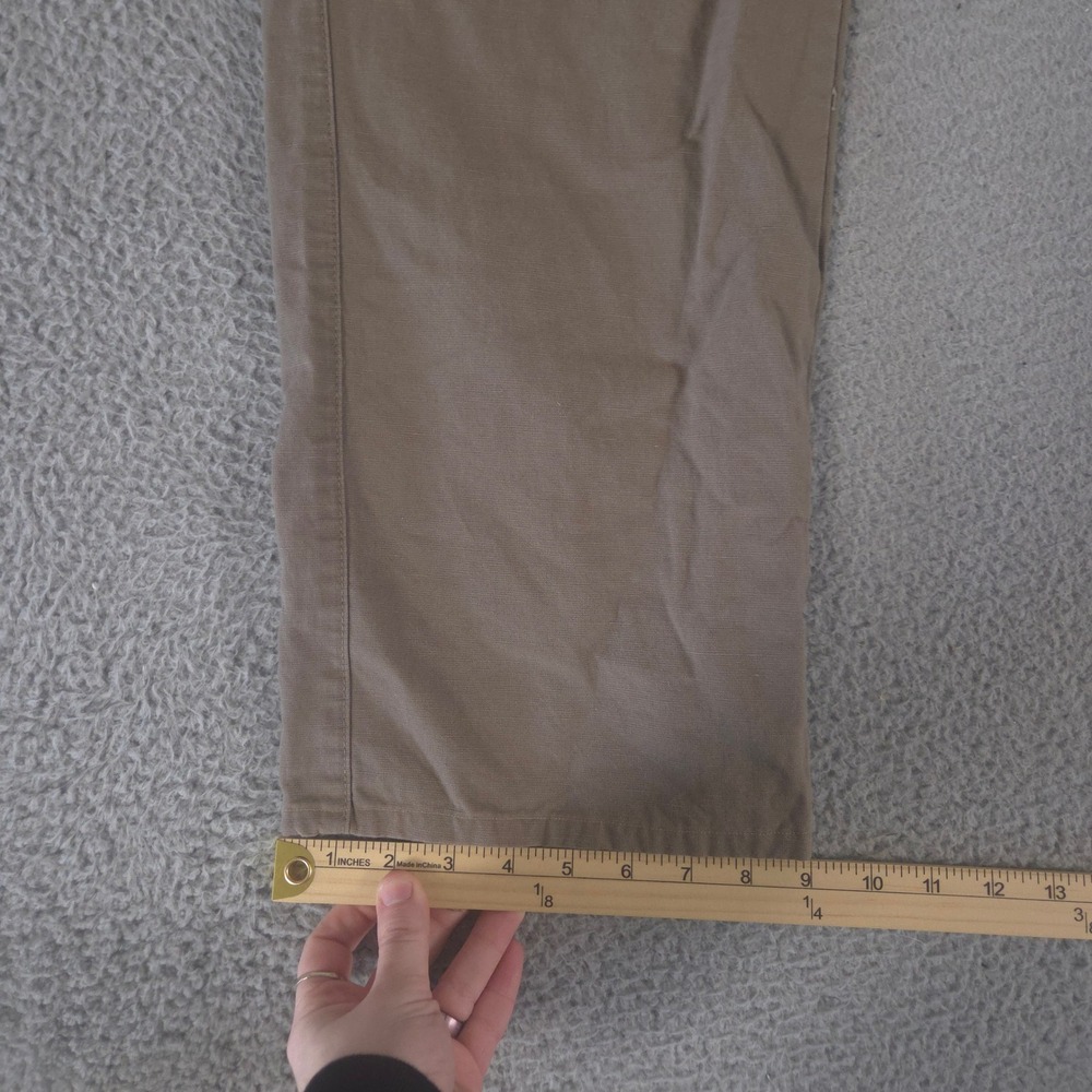 Gap Pants Men 34x29 Grey Straight Leg Cotton Linen Drawstring Waist Casual Chino - Picture 2 of 9